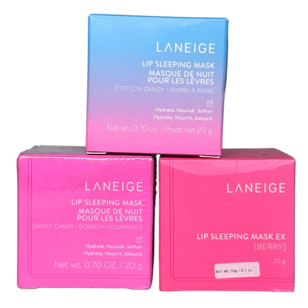 Laneige Lip Mask Bundle Cotton Candy Berry Sweet Candy Limited Edition New